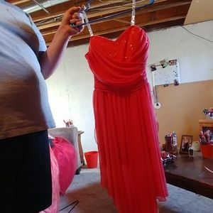 Hot pink dress